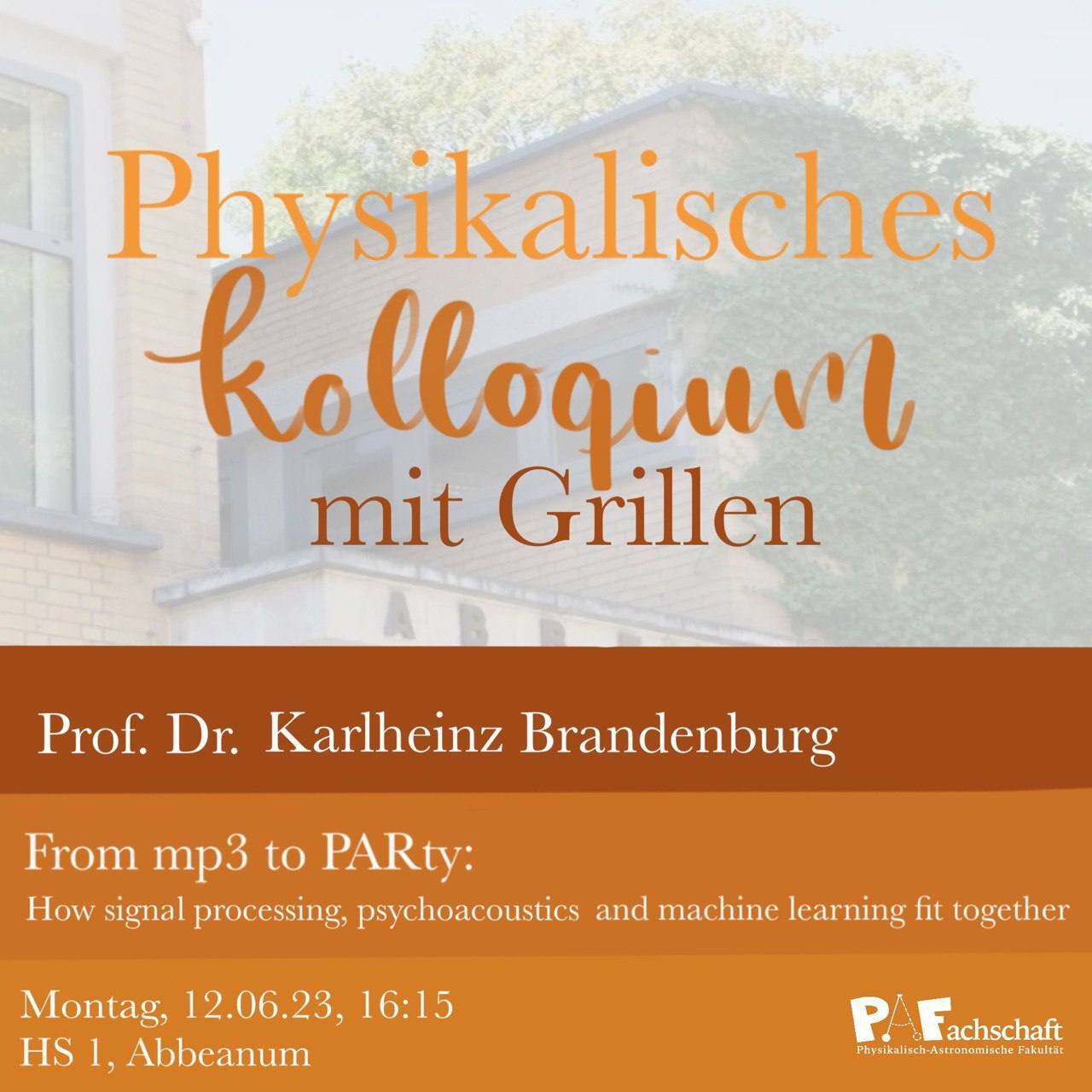 Read more about the article Physikalisches Kolloquium mit Grillen