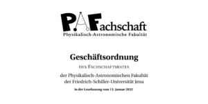 Read more about the article Neue Geschäftsordnung des FSR PAF