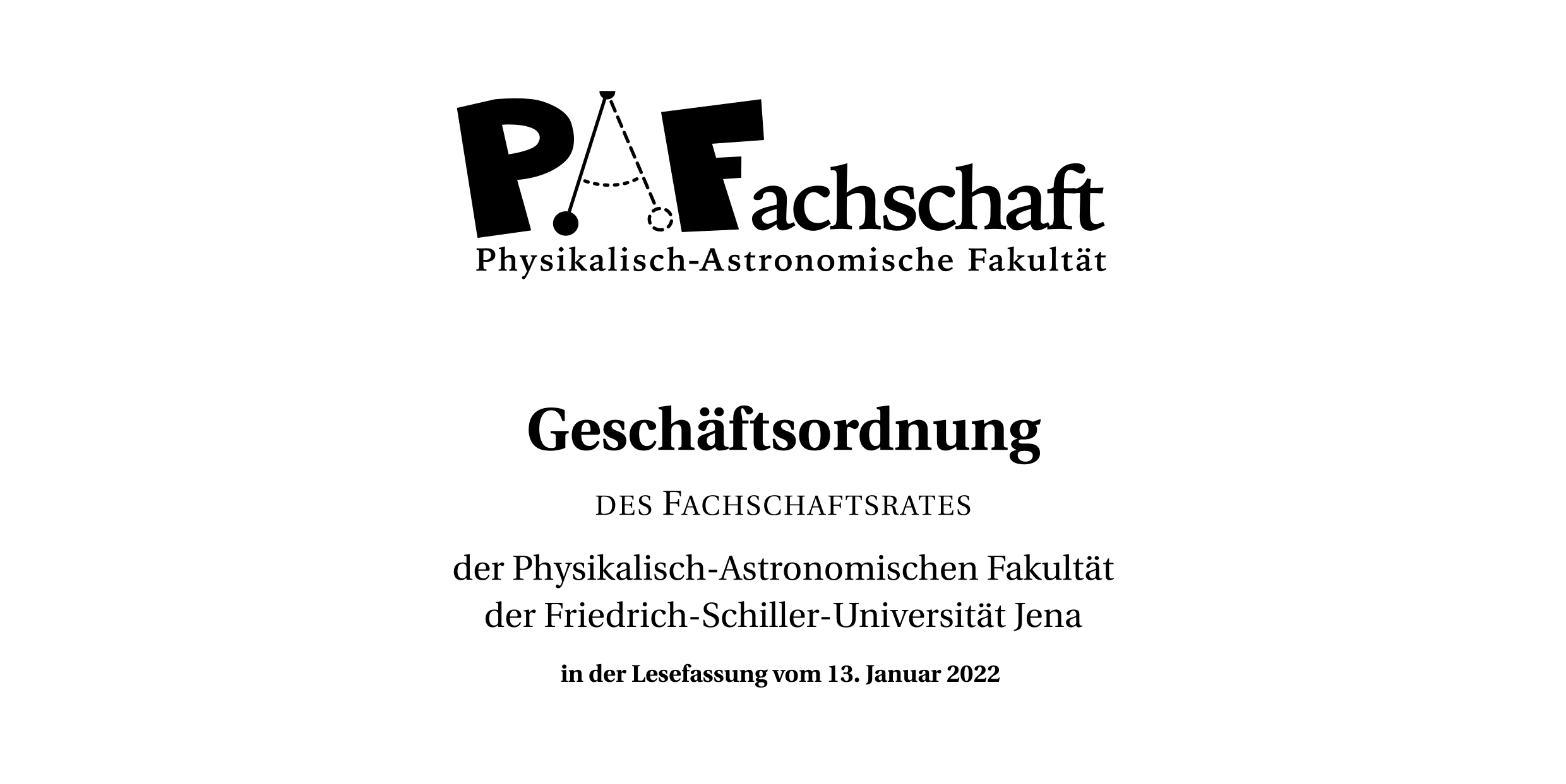 You are currently viewing Neue Geschäftsordnung des FSR PAF