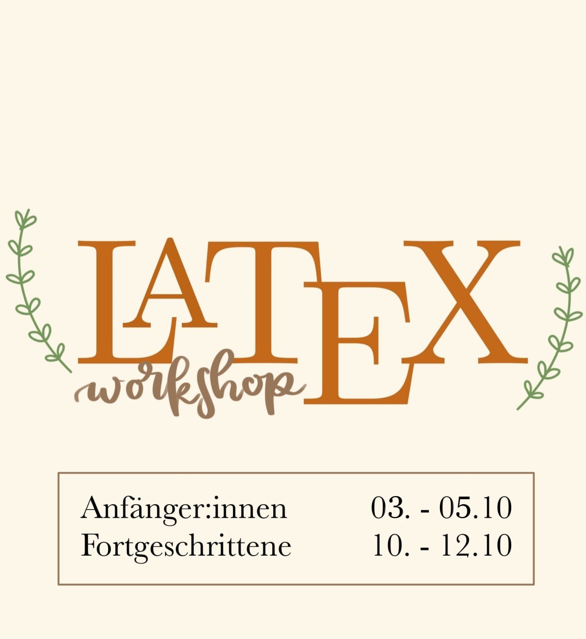 You are currently viewing LaTeX-Kurse im Wintersemester