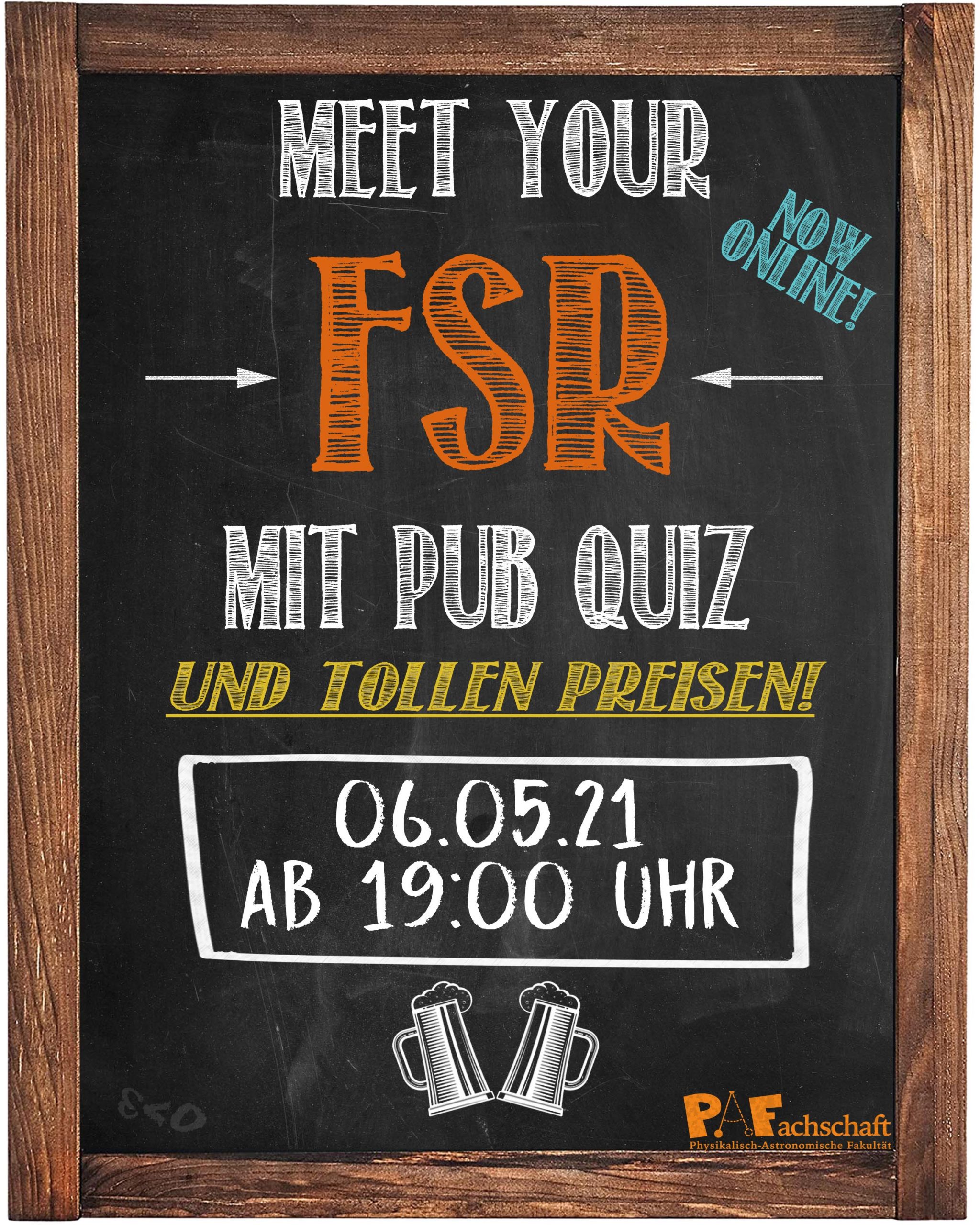 You are currently viewing Meet Your FSR Pub-Quiz – 06.05.21 19:00Uhr