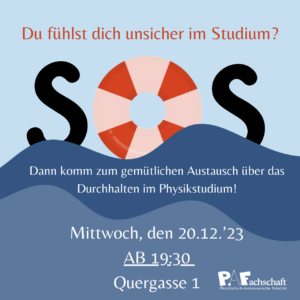 Read more about the article Gemütliches Beisammensein in der Quere: Physikstudium wir schaffen das!