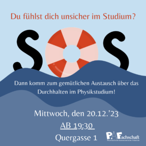 Read more about the article gemütliches Beisammensein in der Quere: Physikstudium wir schaffen das!