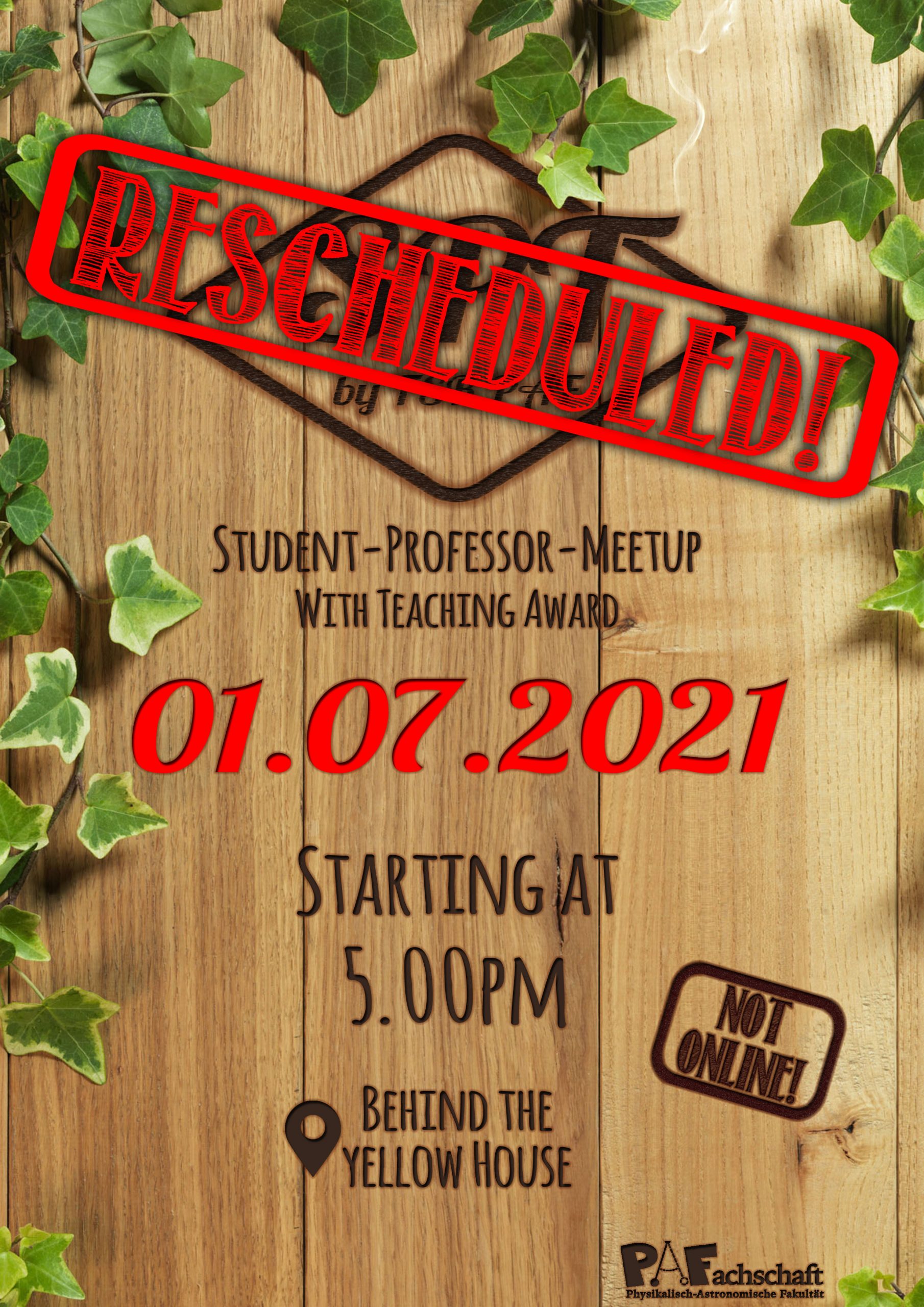 Read more about the article Student Professor MeetUp – RESCHEDULED! – 1st July