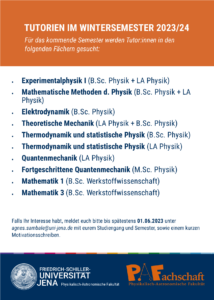 Read more about the article Tutor:innen für Wintersemester 2023/24 gesucht